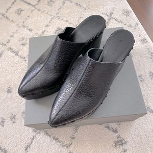 ALL SAINTS “Gabes” platform mules - size 10